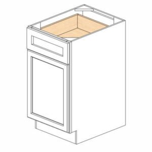 Product Details 1 Door & 1 Drawer Please Note: This cabinet does not come assembled. This is a RTA cabinet which means that it is Ready To Assemble upon arrival. Width: 18" | Height: 34 1/2" | Depth: 24"