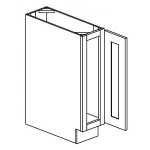 fb09 ice white shaker single door cabinet